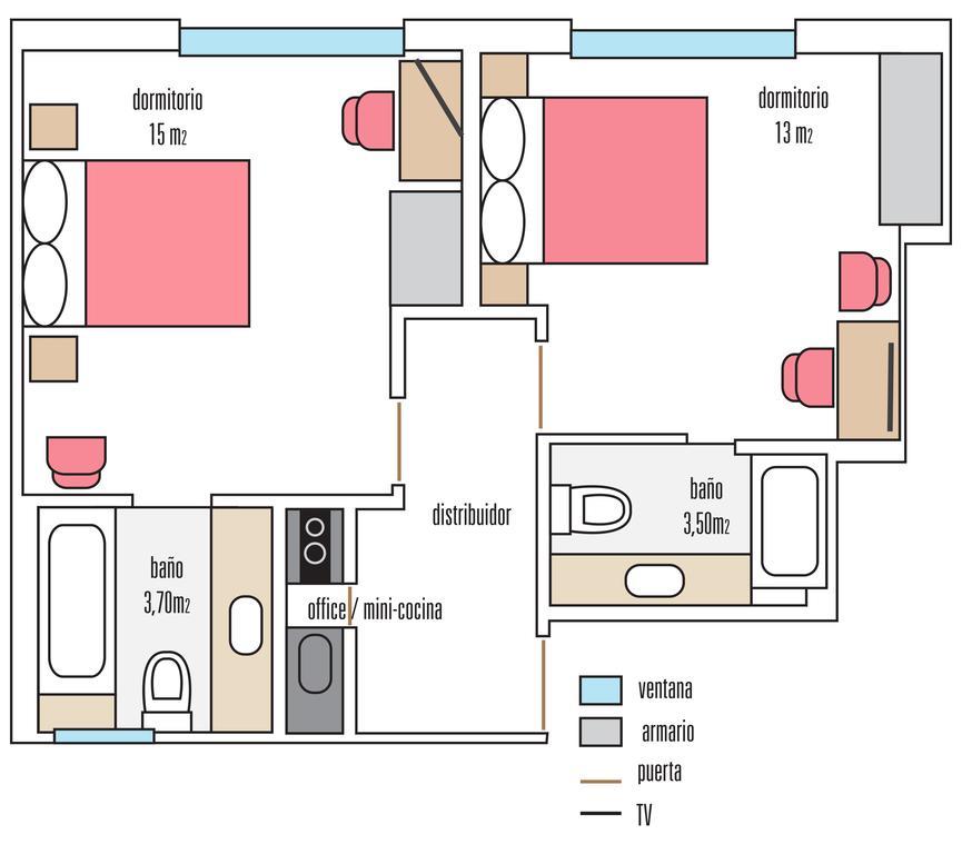 Apartamentos Sabinas Zaragoza Centro Værelse billede